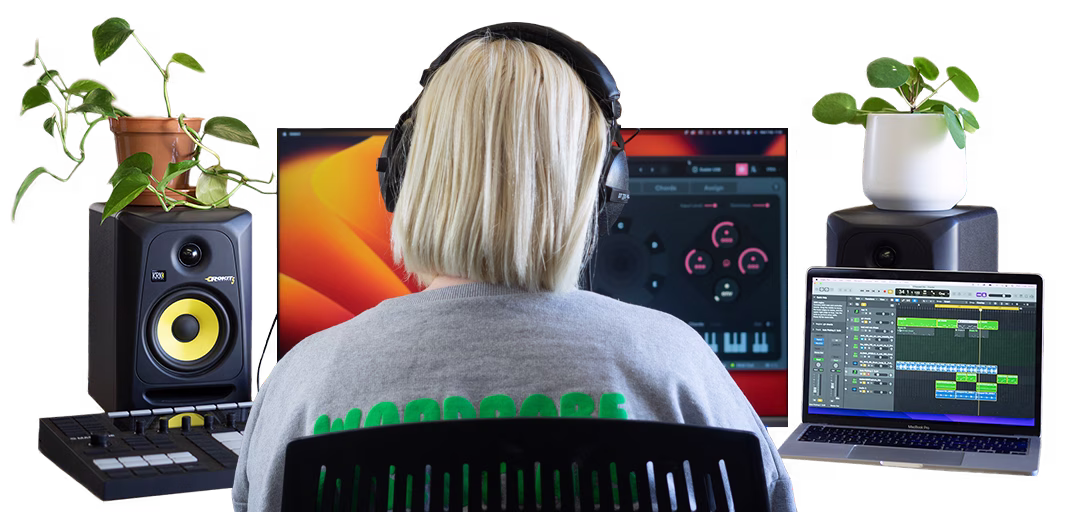 Female Singer Songwriter Producing Music With Dubler 2