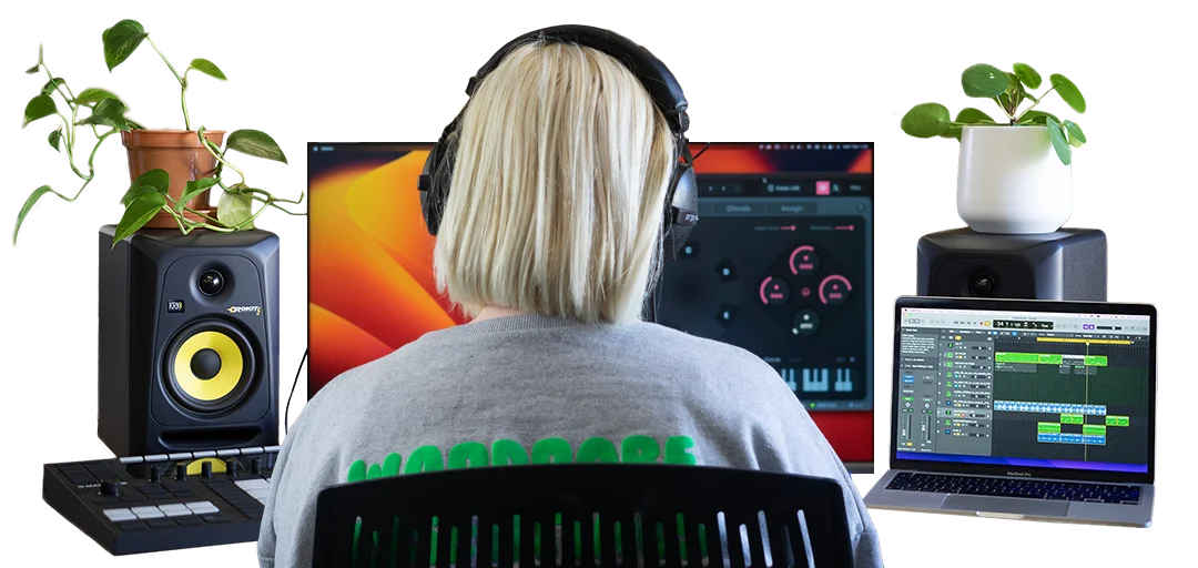 Female Singer Songwriter Producing Music With Dubler 2
