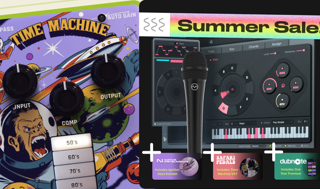 An image of the Dubler FREE Software Bundle featuring the new Time Machine plugin